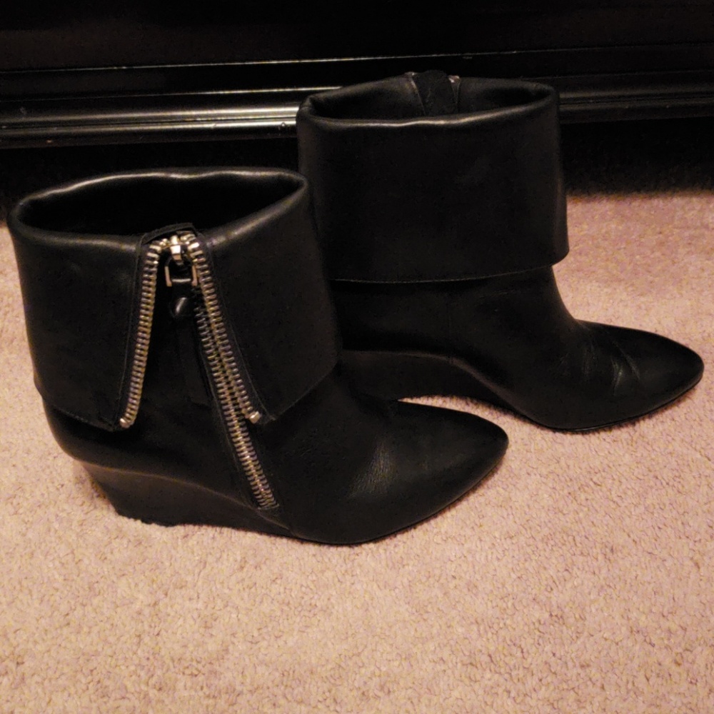 Jean-Michel Cazabat Zip Up Wedge Booties